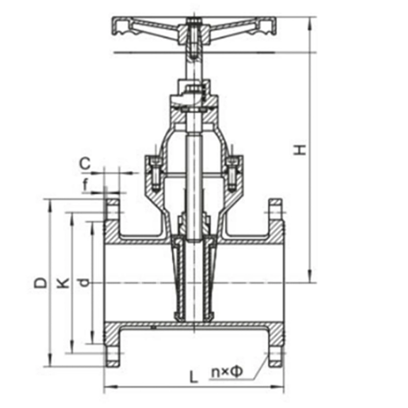 Z45X-16Q Non-Siring Resilient Seated Gate Valve