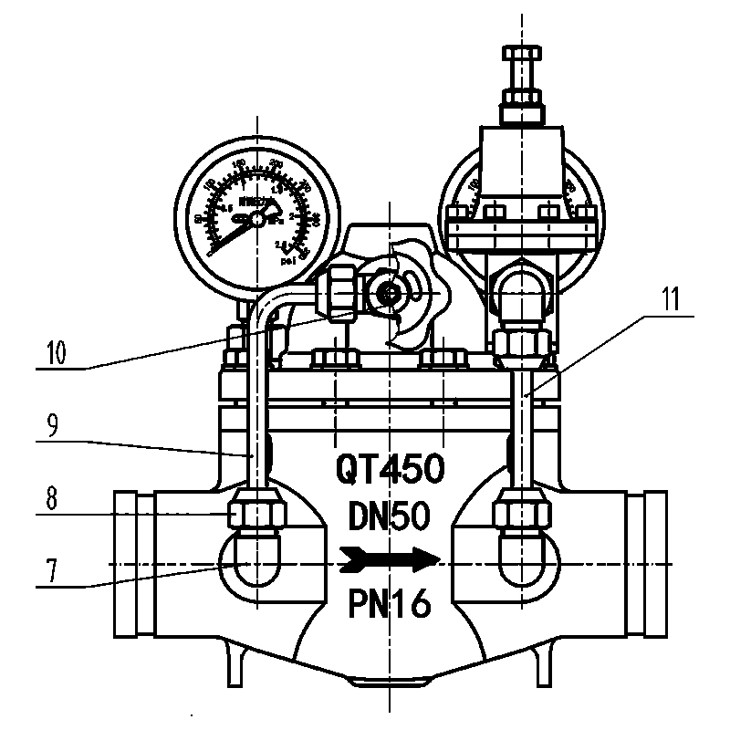 8200X-16Q Grooved Type Pressure Reducing Valve