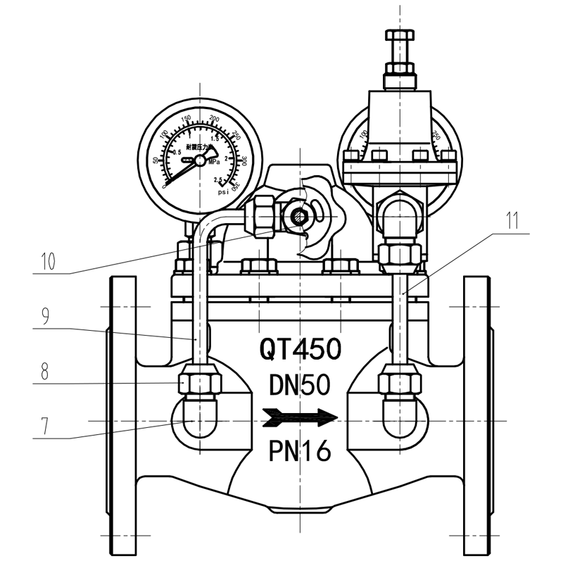 Flange Pressure Reducing Valve