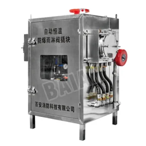 Automatic constant temperature explosion-proof deluge valve skid