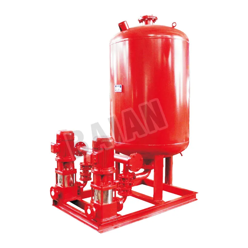 Vertical multi-stage fire booster and pressure stabilization equipment