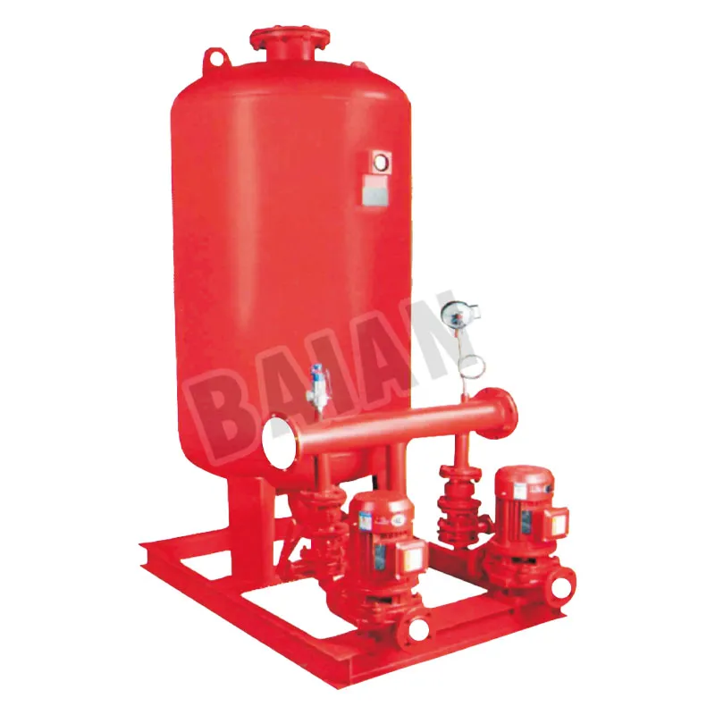 Vertical single-stage fire booster and pressure stabilization equipment