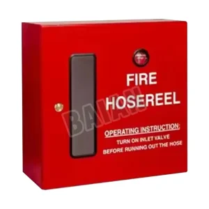 Single door with glass fire cabinet